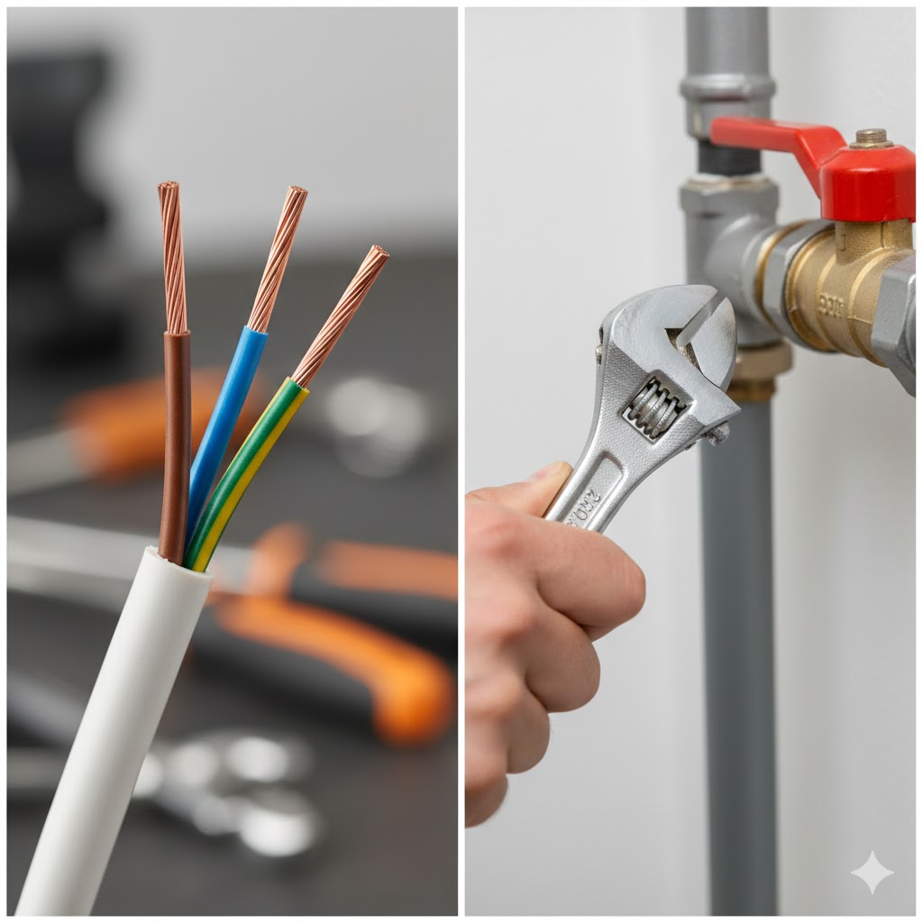 Eletricista trocando tomada e chuveiro