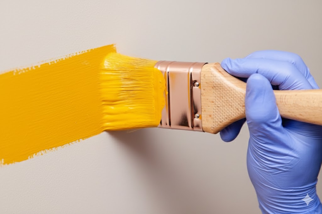 Pintura de porta e retoques